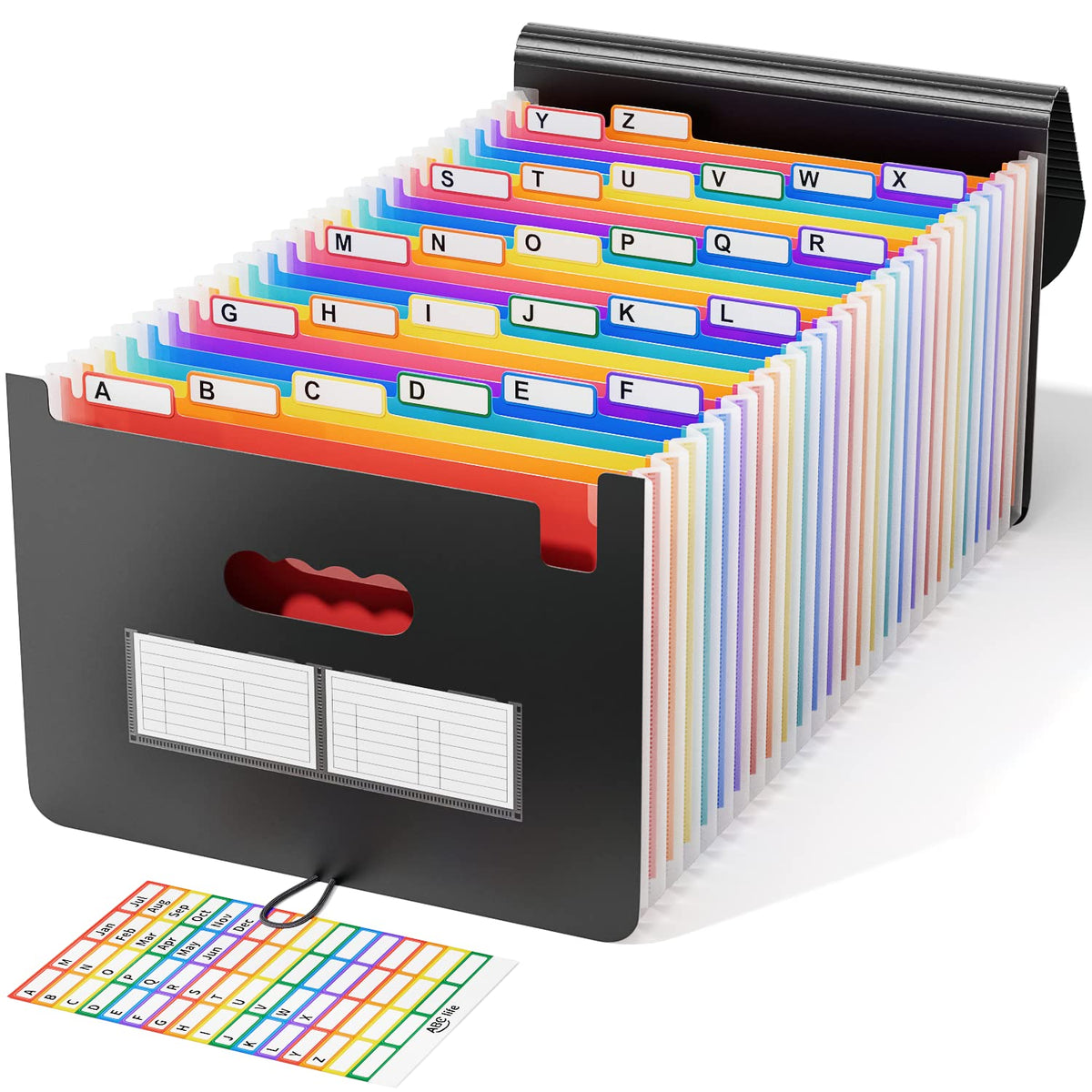 ABC life 26 Pockets Accordion File Organizer, Expanding File Folders