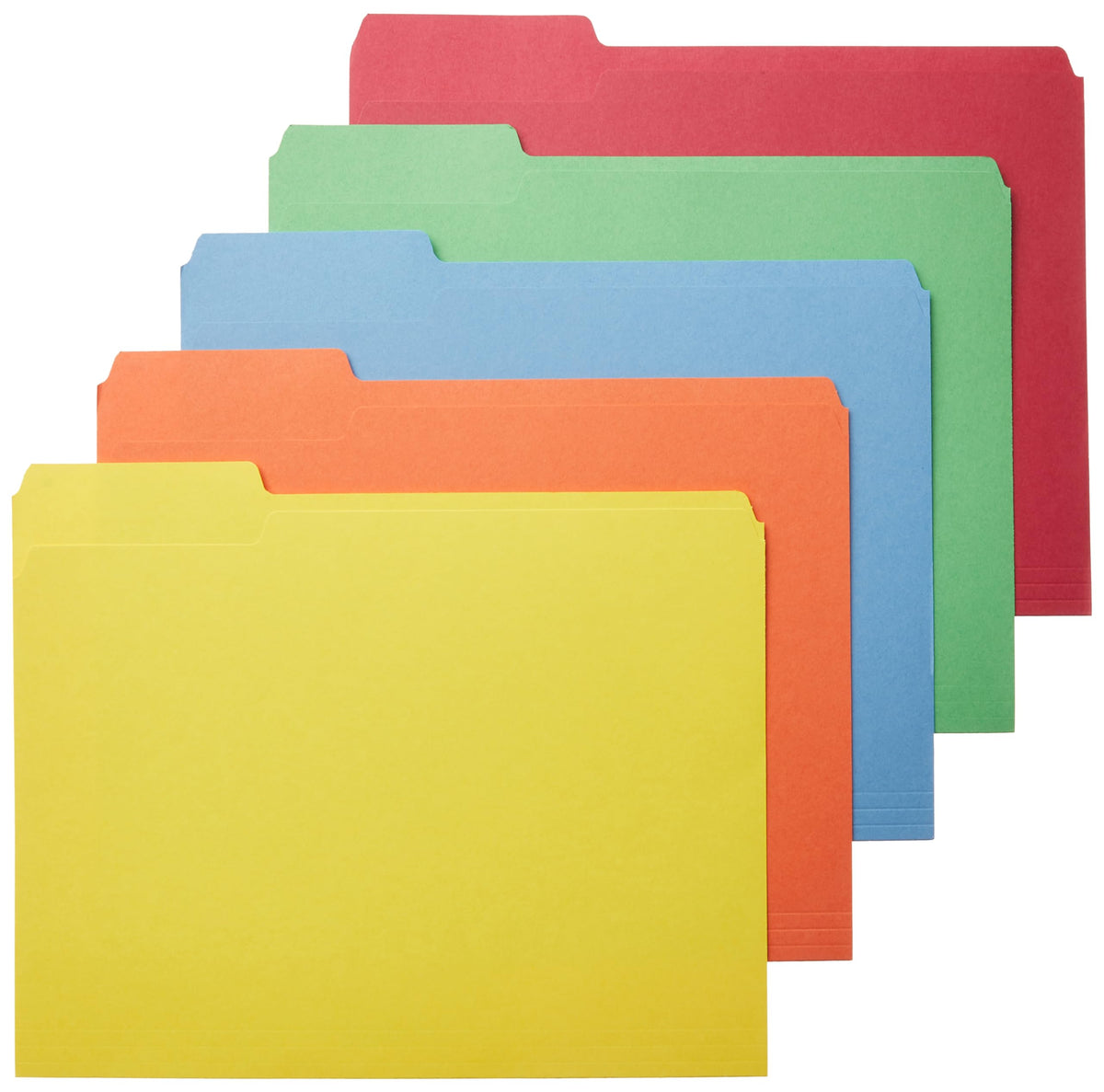 Amazon Basics Sturdy Manila File Folders, 1/3 Tabs in Assorted Positions for Filing and Easy Labeling, Legal Size, 8.5 x 14 inch, 100-Pack
