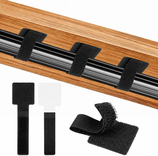 100 Pcs Cable Management Under Desk, Cable Ties, Cord Organizer Straps
