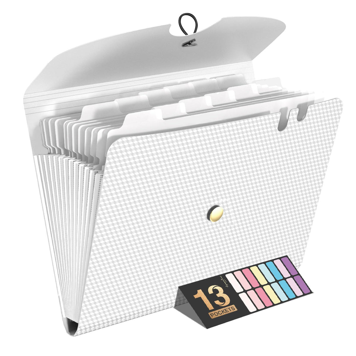 Sooez Expanding File Folders, 13 Pocket Accordion File Organizer, Letter/A4