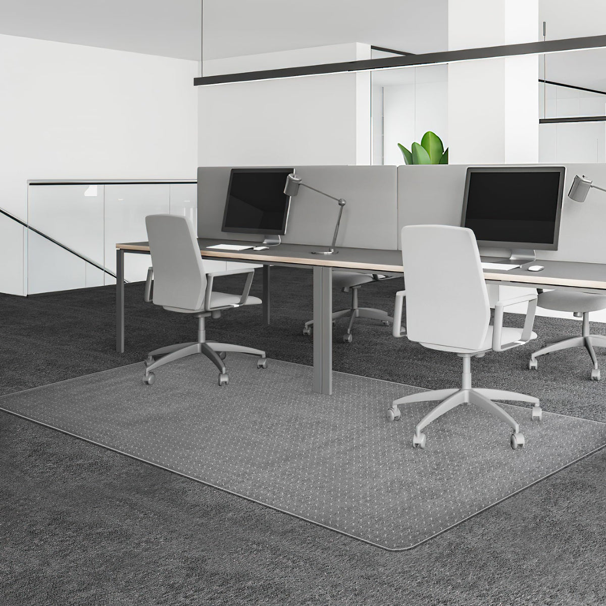 BesWin Office Chair Mat for Carpet, 30" x 48", Clear