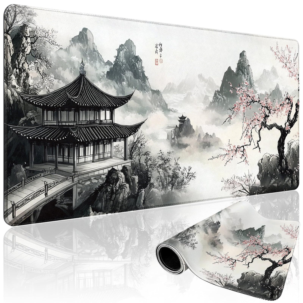 Mystical Potion Bottles Large Gaming Mouse Pad Desk Mat 31.5x15.7
