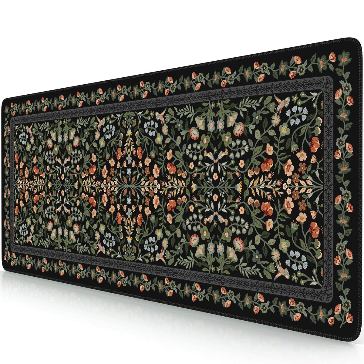 iCasso Desk Mat,Mouse Pad for Office Decor,35.4x15.7in,Deep Green