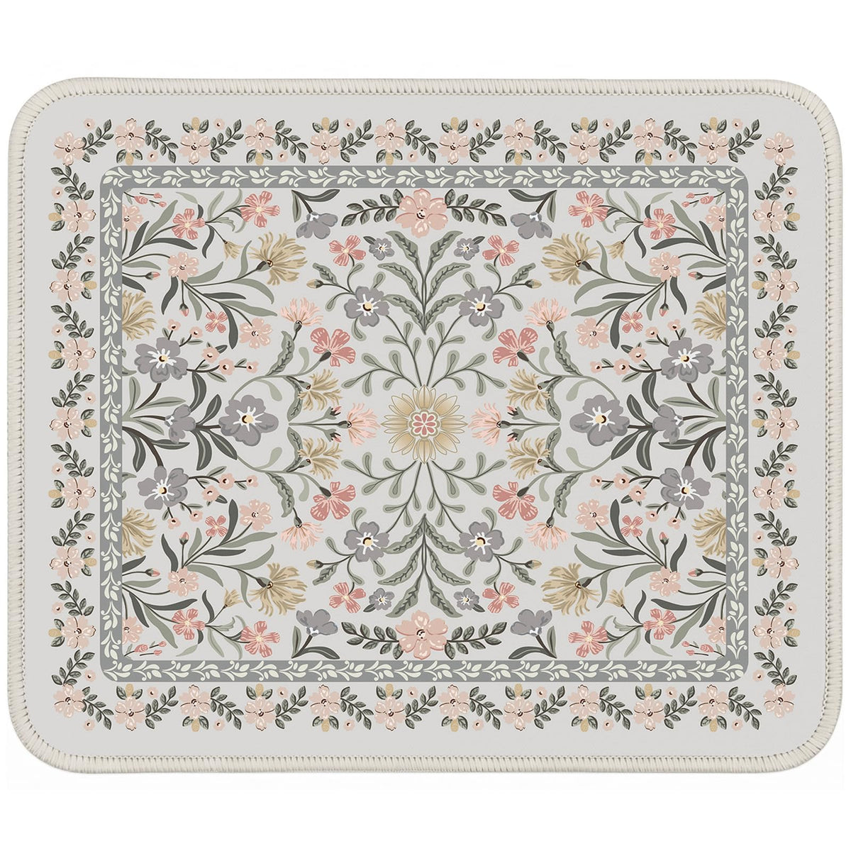 iCasso Desk Mat,Mouse Pad for Office Desk,35.4x15.7in,Pink Floral