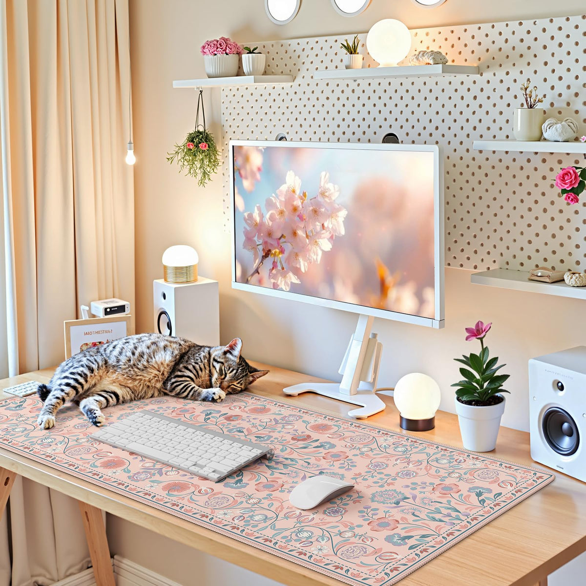 iCasso Desk Mat,Mouse Pad for Office Decor,35.4x15.7in,Deep Green