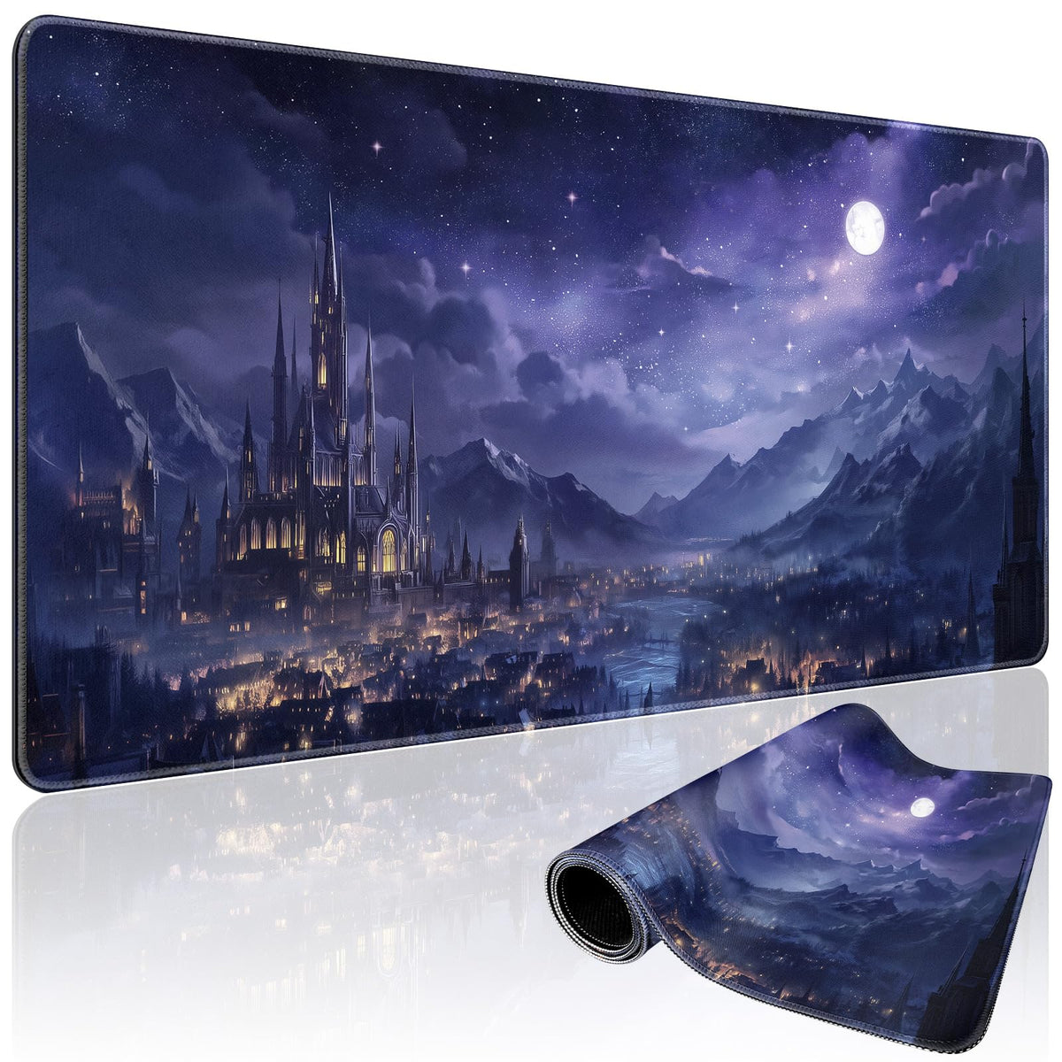 Mystical Potion Bottles Large Gaming Mouse Pad Desk Mat 31.5x15.7