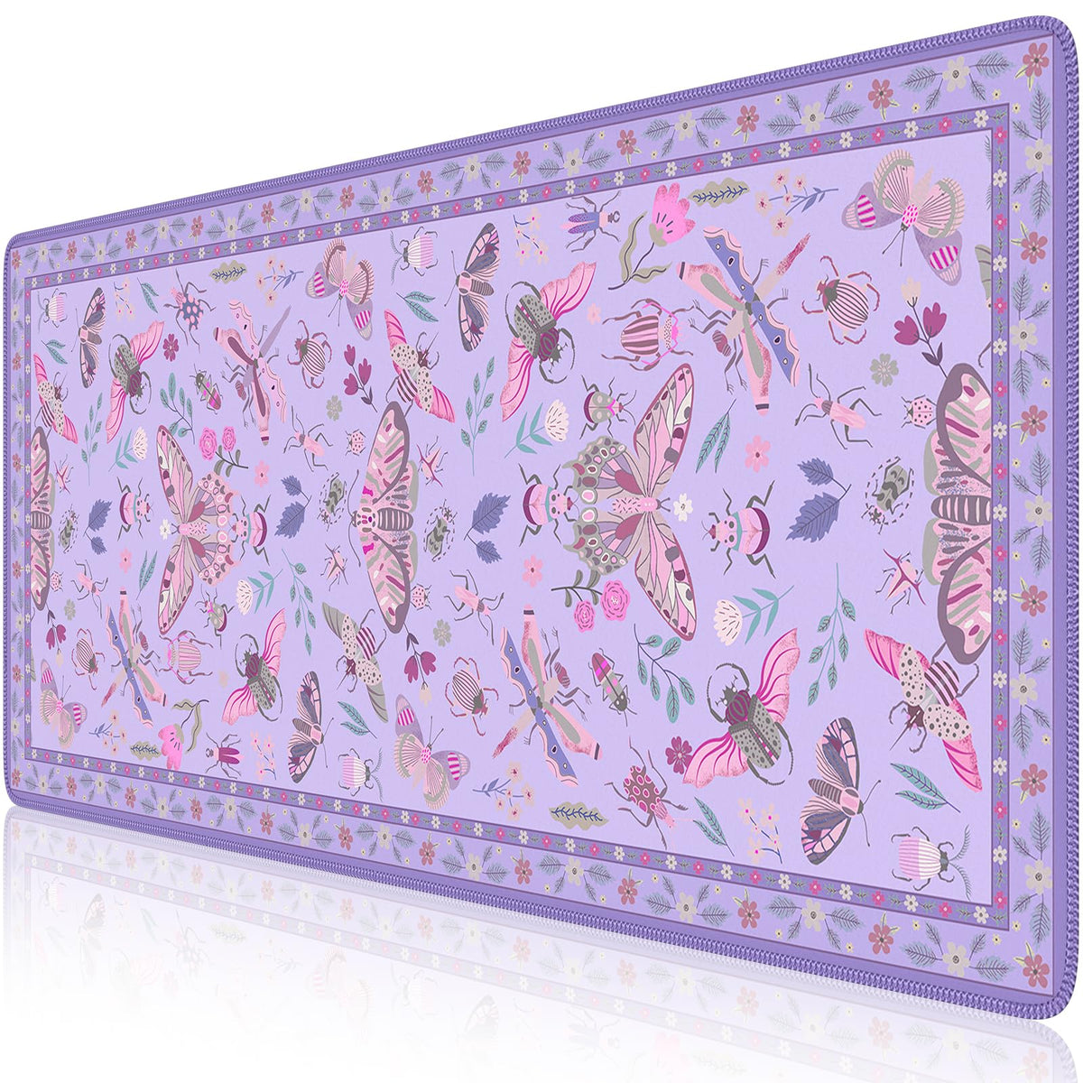 iCasso Desk Cover Mat, Office Mouse Pad,35.4x15.7in,Retro Black