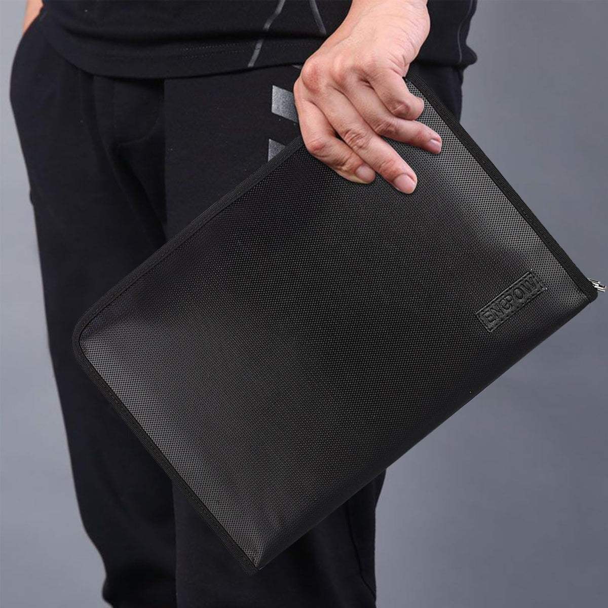 ENGPOW Fireproof Expanding File Folder, 3 Pockets Document Organizer Bag