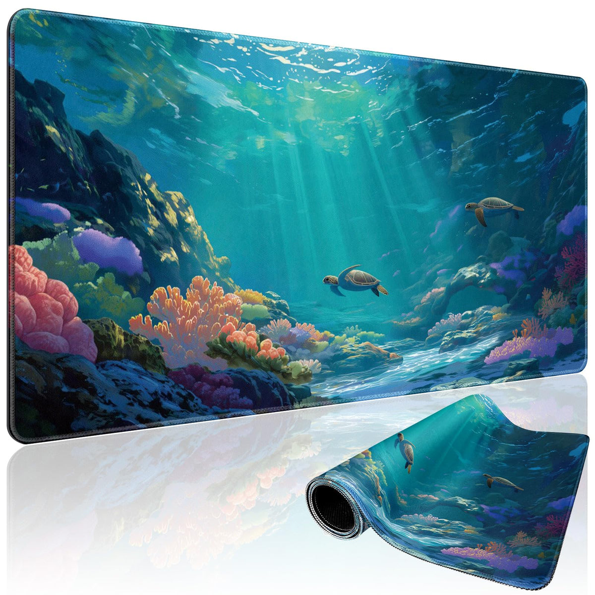 Mystical Potion Bottles Large Gaming Mouse Pad Desk Mat 31.5x15.7