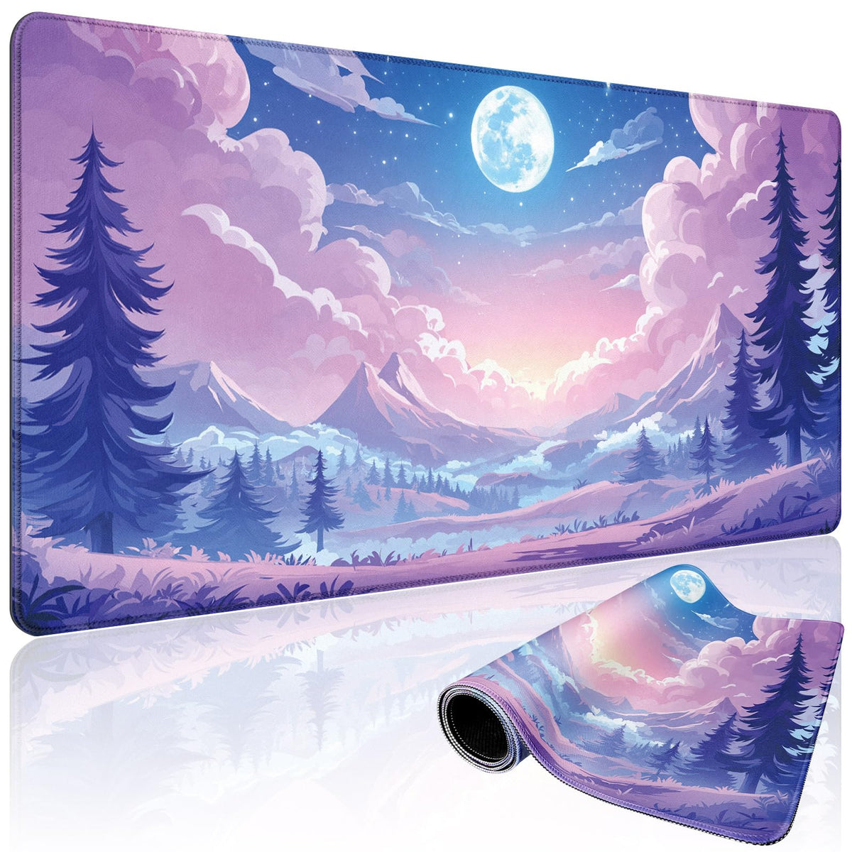 Mystical Potion Bottles Large Gaming Mouse Pad Desk Mat 31.5x15.7