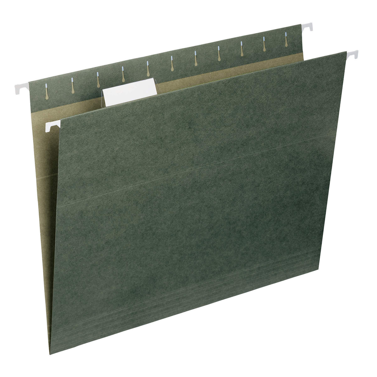 Smead Hanging File Folder, 1/5-Cut Adjustable Tab, Letter Size, Standard Green, Hanging Folders for Filing Cabinets, File Organizer Folder, 25 Count