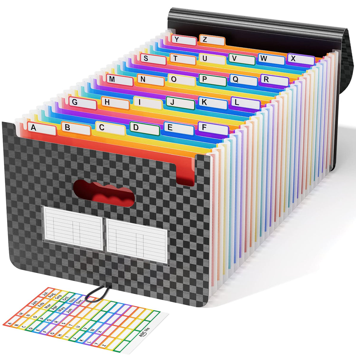 ABC life 26 Pockets Accordion File Organizer, Expanding File Folders