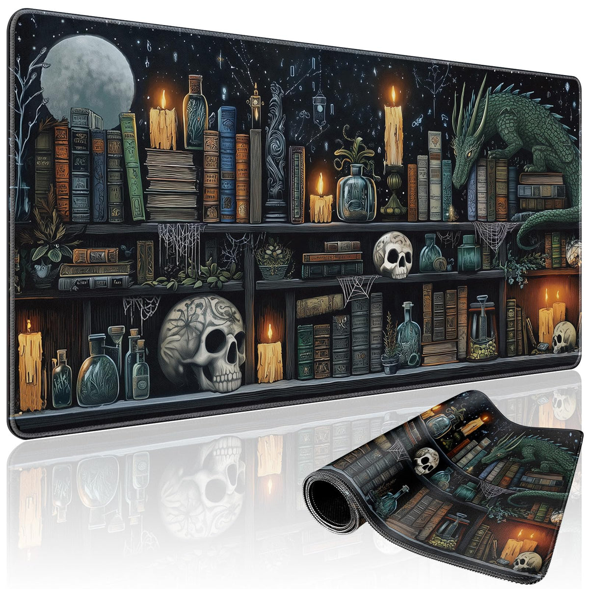 Mystical Potion Bottles Large Gaming Mouse Pad Desk Mat 31.5x15.7