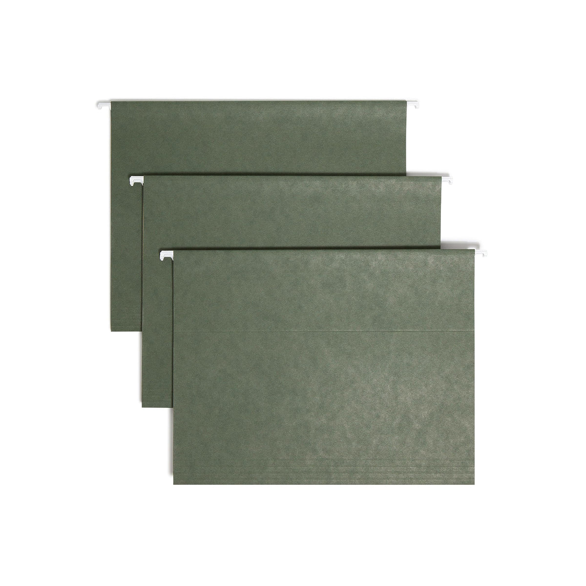 Smead Hanging File Folder, 1/5-Cut Adjustable Tab, Letter Size, Standard Green, Hanging Folders for Filing Cabinets, File Organizer Folder, 25 Count