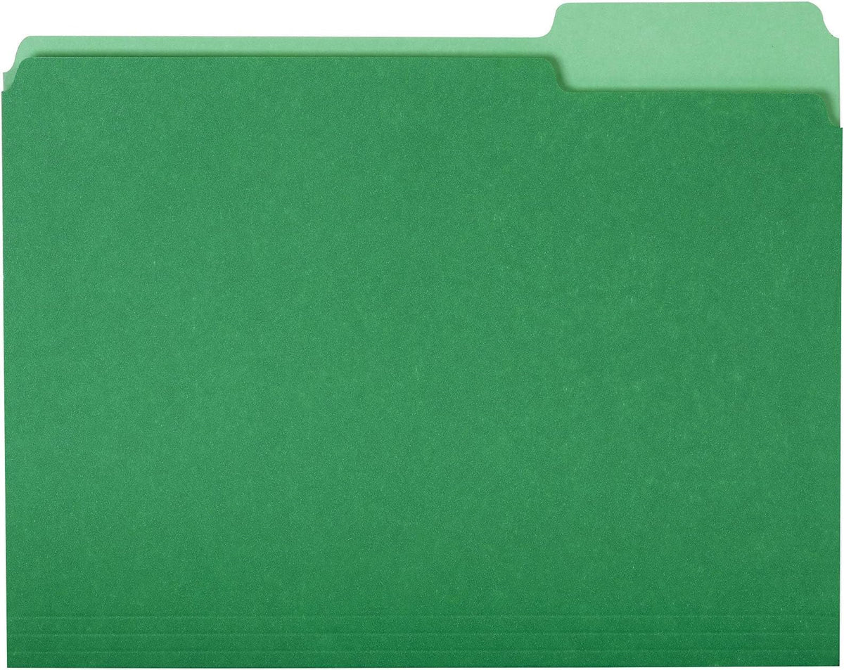 Amazon Basics File Folders for Organization, Letter Size, 1/3 Cut Tab, Gray, 36-Pack