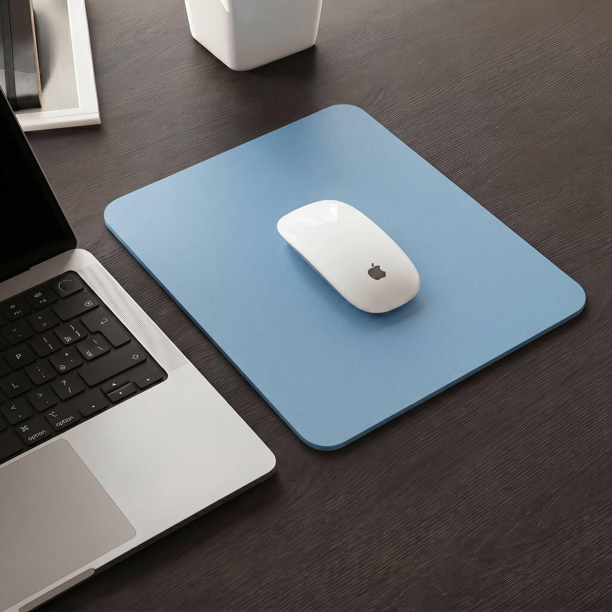 Non-Slip Waterproof Leather Desk Pad Mouse Mat, Purple 31.5x15.7 in