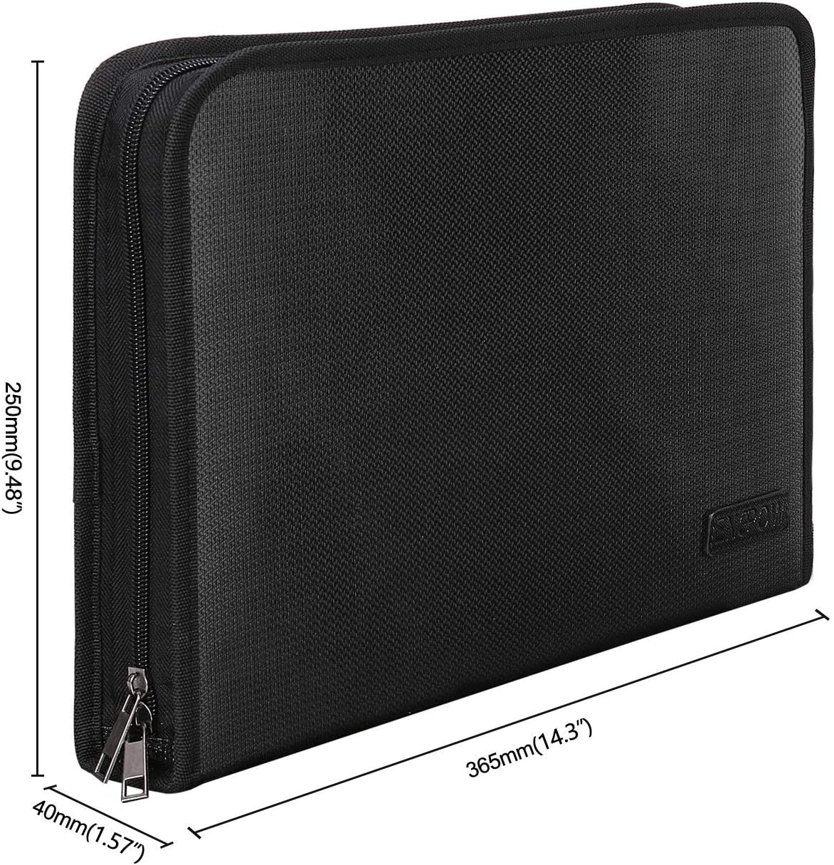 ENGPOW Fireproof Expanding File Folder, 3 Pockets Document Organizer Bag