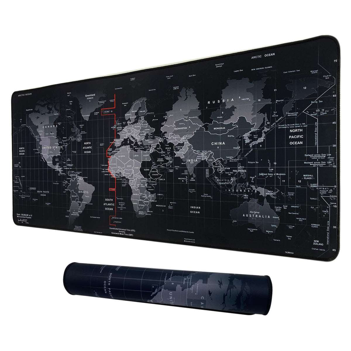 XXL Professional Large Mouse Pad & Computer Game Mouse Mat (35.4x15.7x0.1IN, Map) (90 * 40 Map)