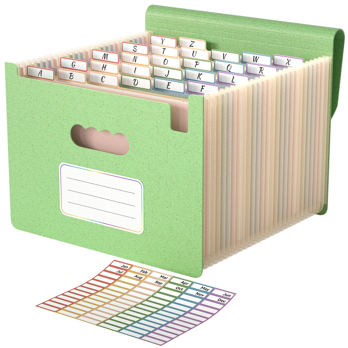 ABC life 26 Pockets Accordion File Organizer, Expanding File Folders