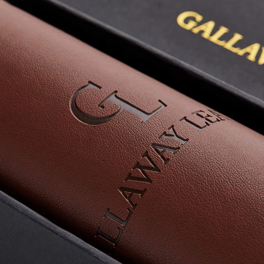 Gallaway Leather Desk Mat, Office Writing Desk Pad, Large 36" x 17" Dark Brown, for Top of Desks, Gift Ready Elegant Computer Desk Cover Protector PU Leather
