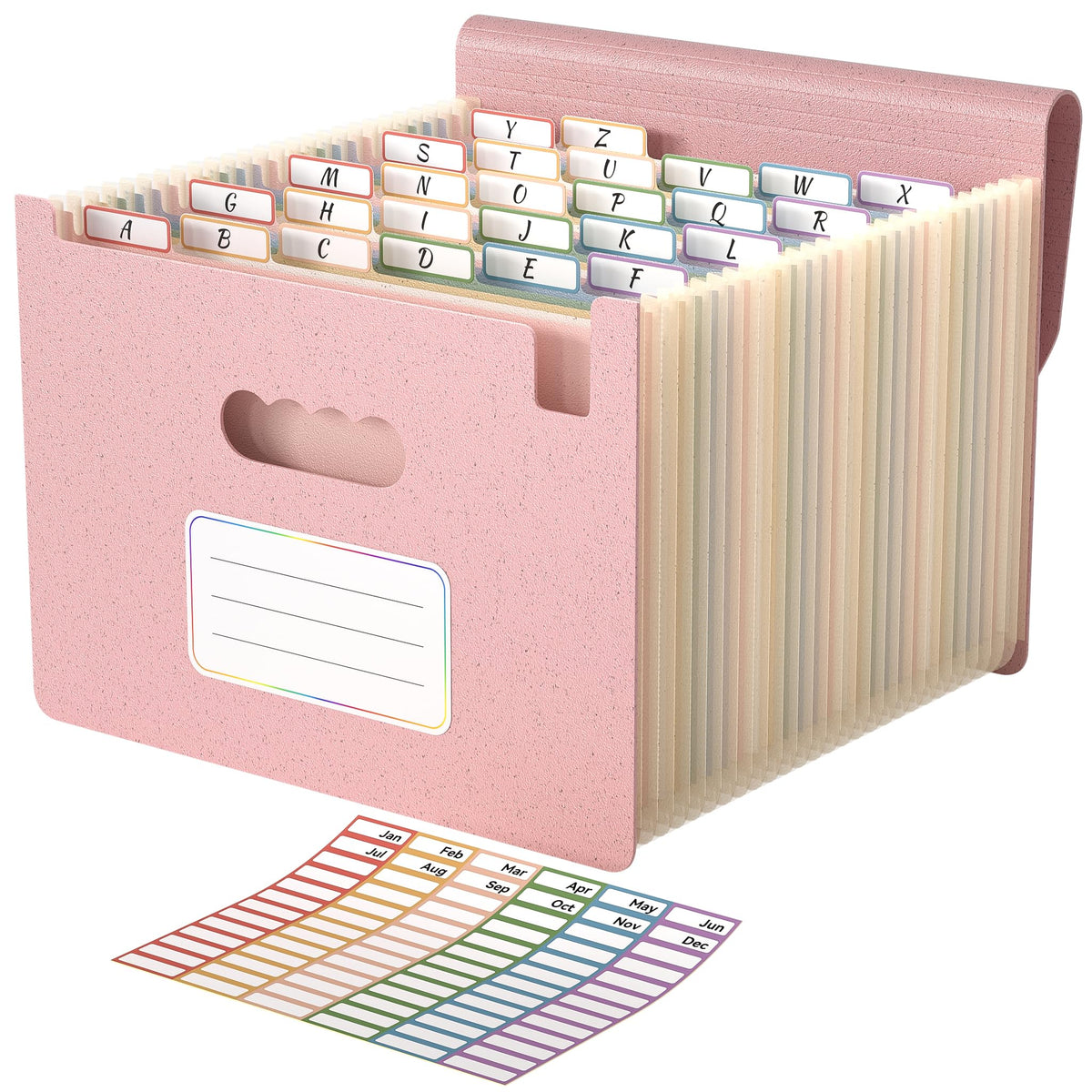 ABC life 26 Pockets Accordion File Organizer, Expanding File Folders