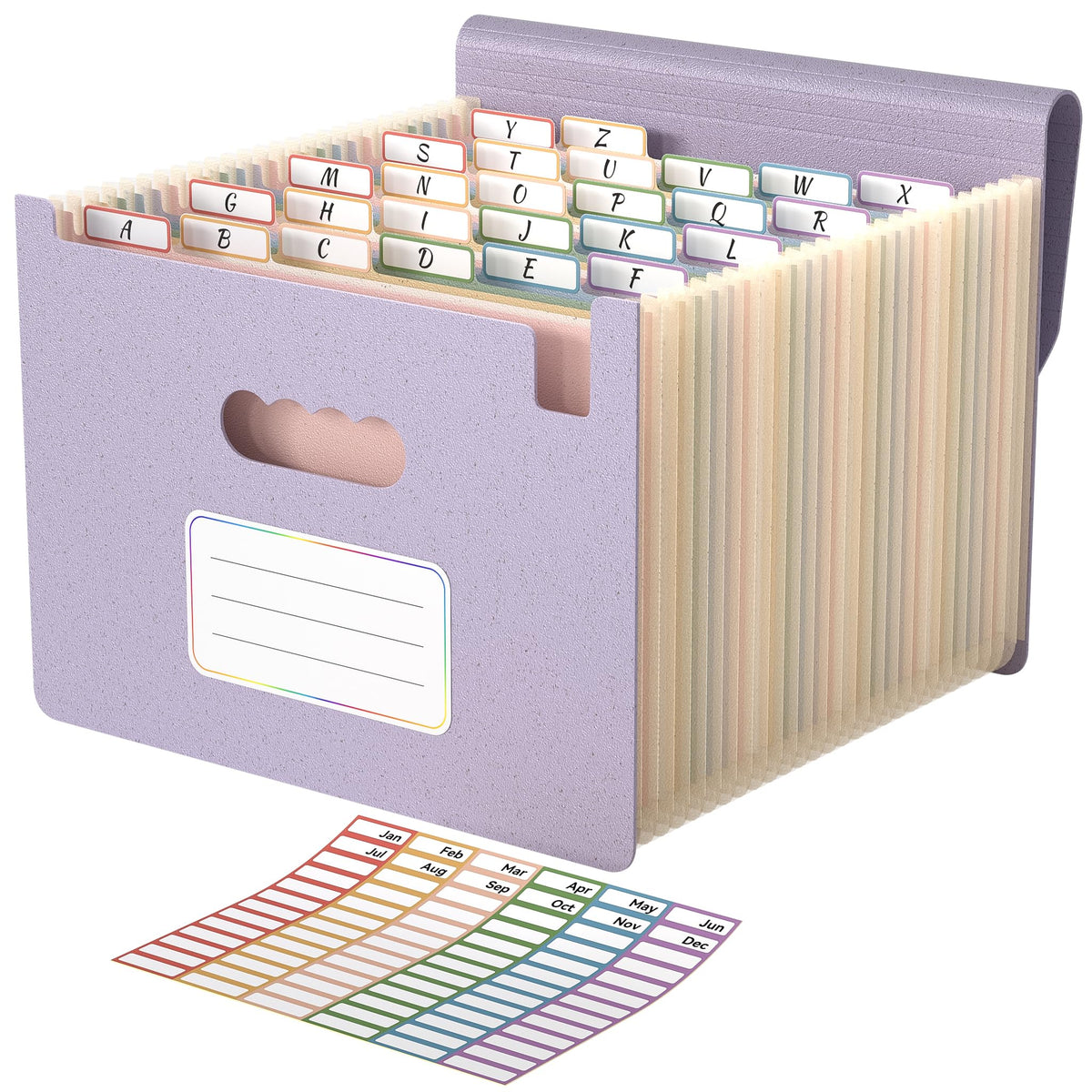 ABC life 26 Pockets Accordion File Organizer, Expanding File Folders