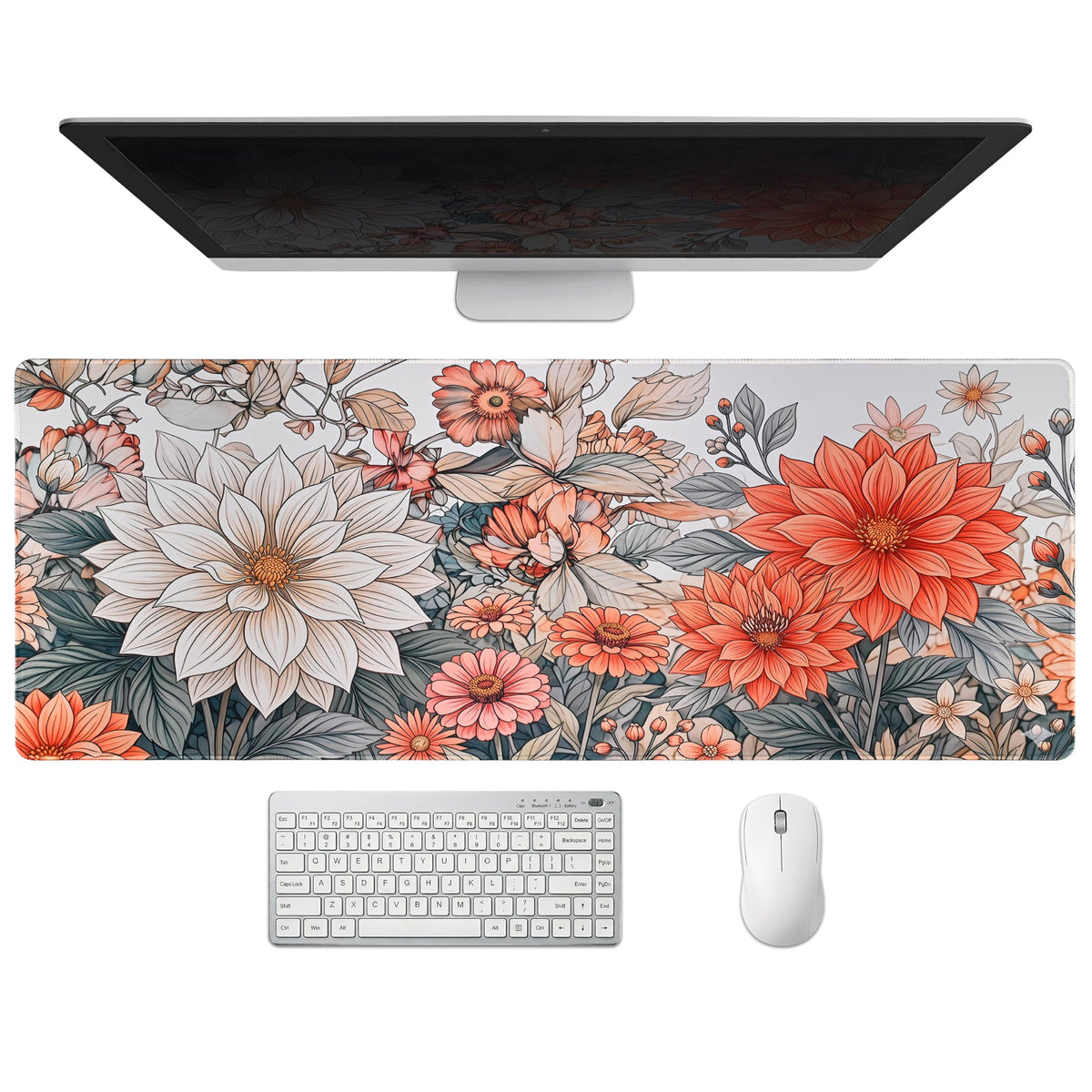 Extended Honeycomb Desk Mat, XXL Large Gaming Mouse Pad, Gold Glowing Pattern Stitched Edges Waterproof Non-Slip Rubber Base for Computer Keyboard Laptop Work Home Office 35.4"x15.7"