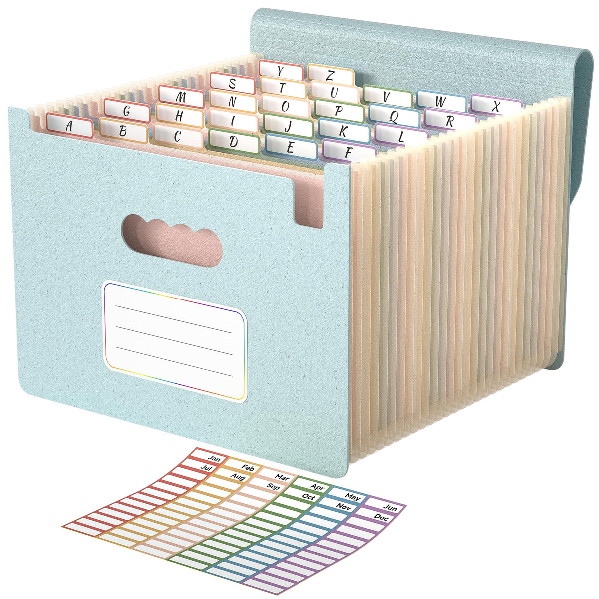 ABC life 26 Pockets Accordion File Organizer, Expanding File Folders