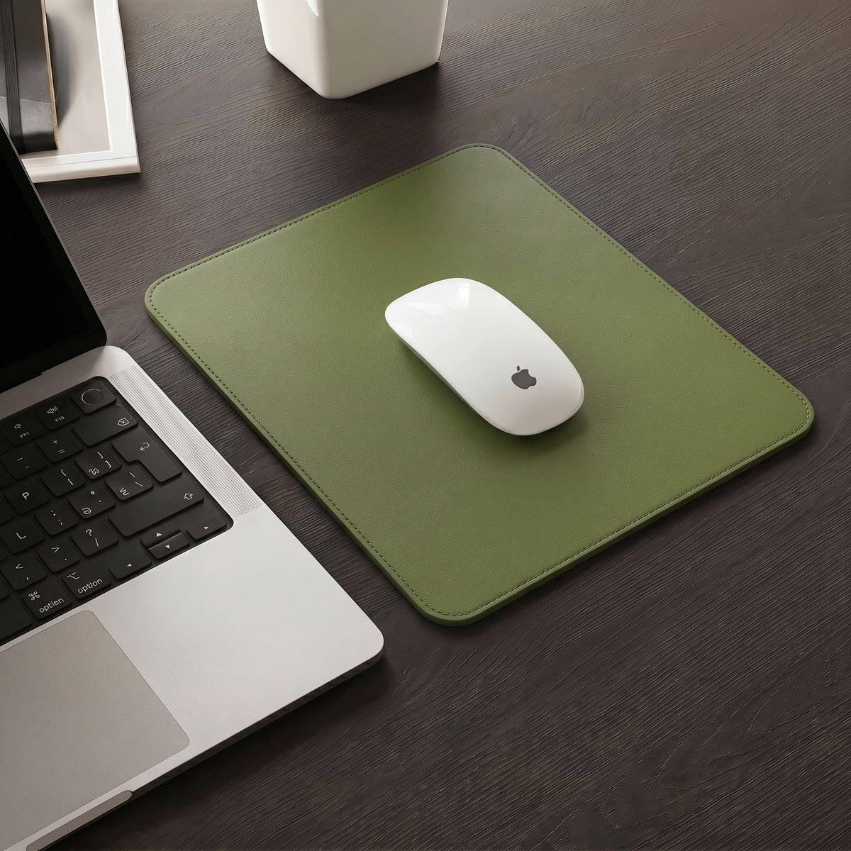 Non-Slip Waterproof Leather Desk Pad Mouse Mat, Purple 31.5x15.7 in