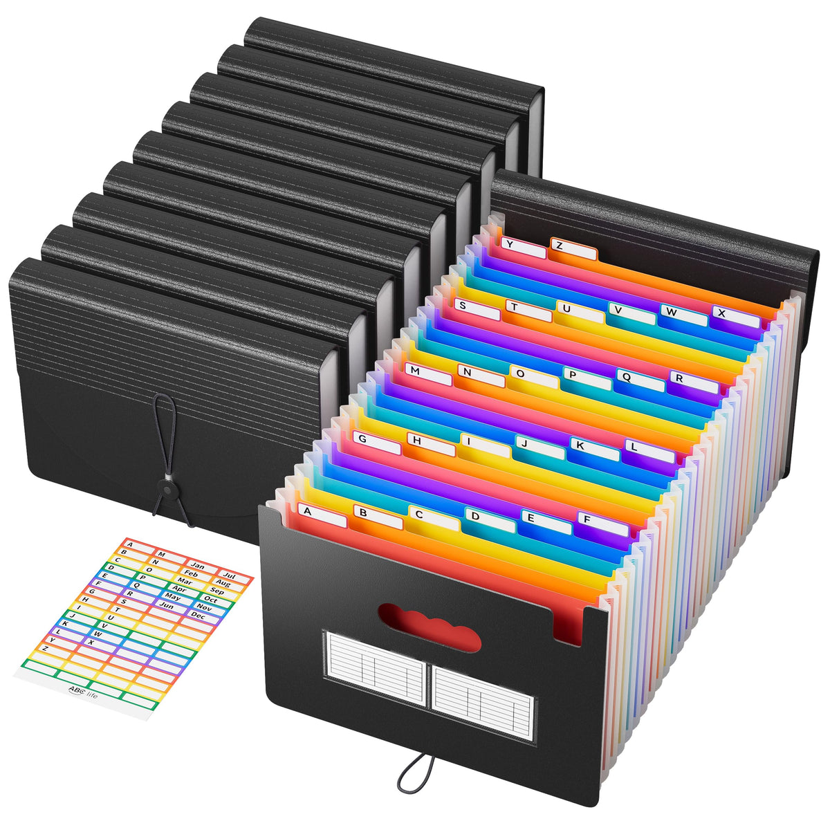 ABC life 26 Pockets Accordion File Organizer, Expanding File Folders
