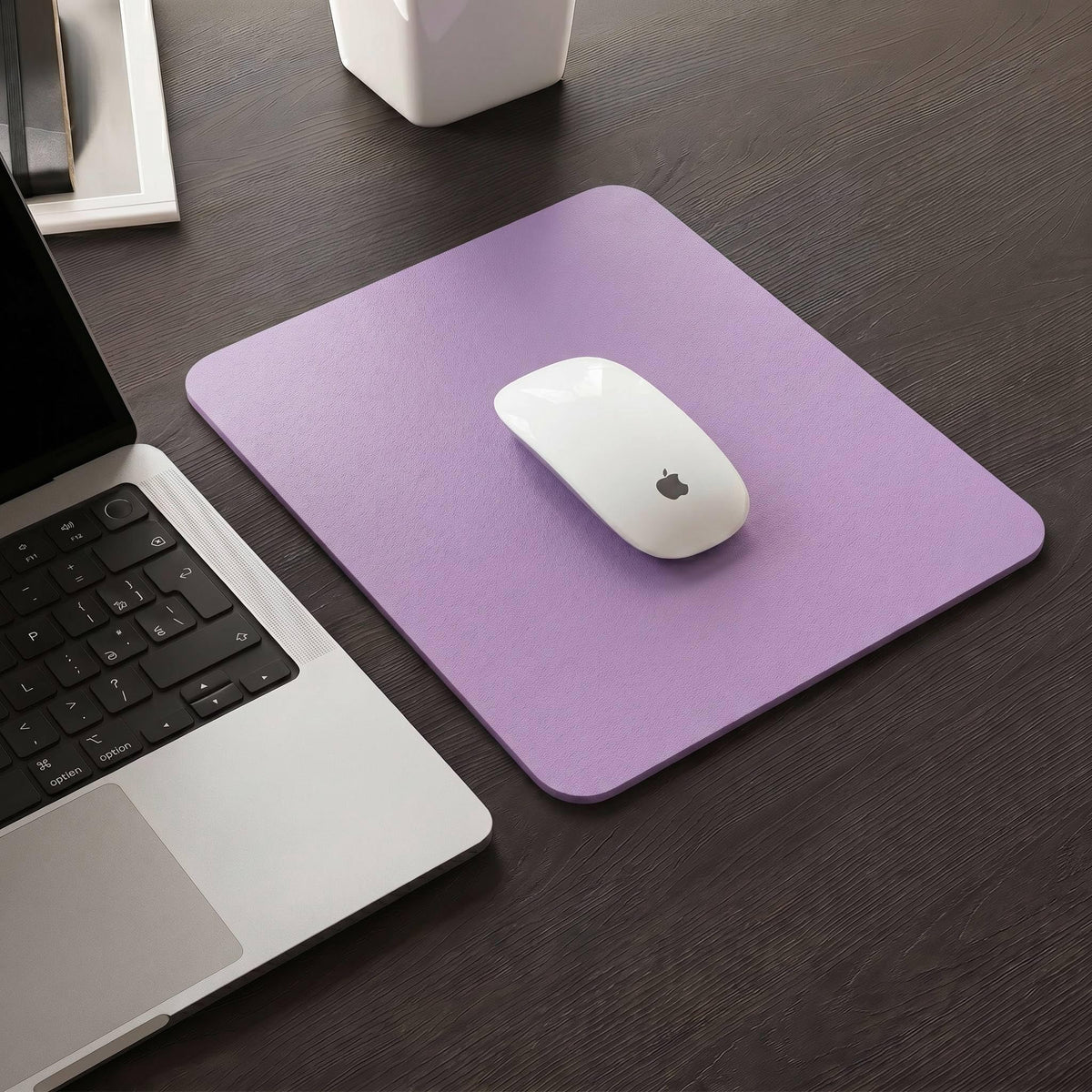Non-Slip Waterproof Leather Desk Pad Mouse Mat, Purple 31.5x15.7 in